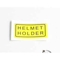 LABEL, HELMET HOLD