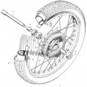 FRONT WHEEL-AXLE